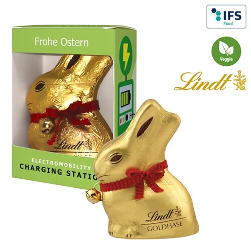 Lindt & Sprüngli Chocolate Bunny in Personalised Box