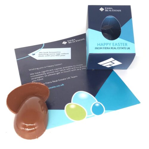 Solid Milk Chocolate Egg in Personalised Box