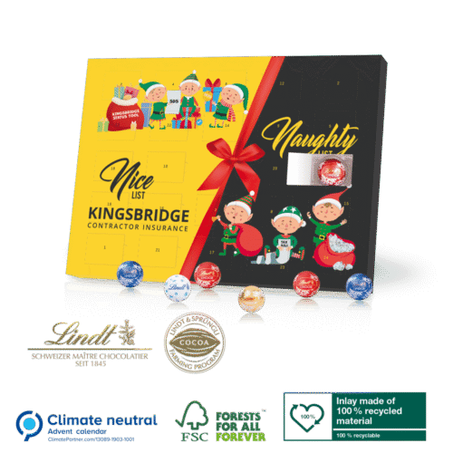 Bespoke Gourmet Lindt Desktop Advent Calendar